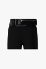 JIL SANDER Wool shorts with belt