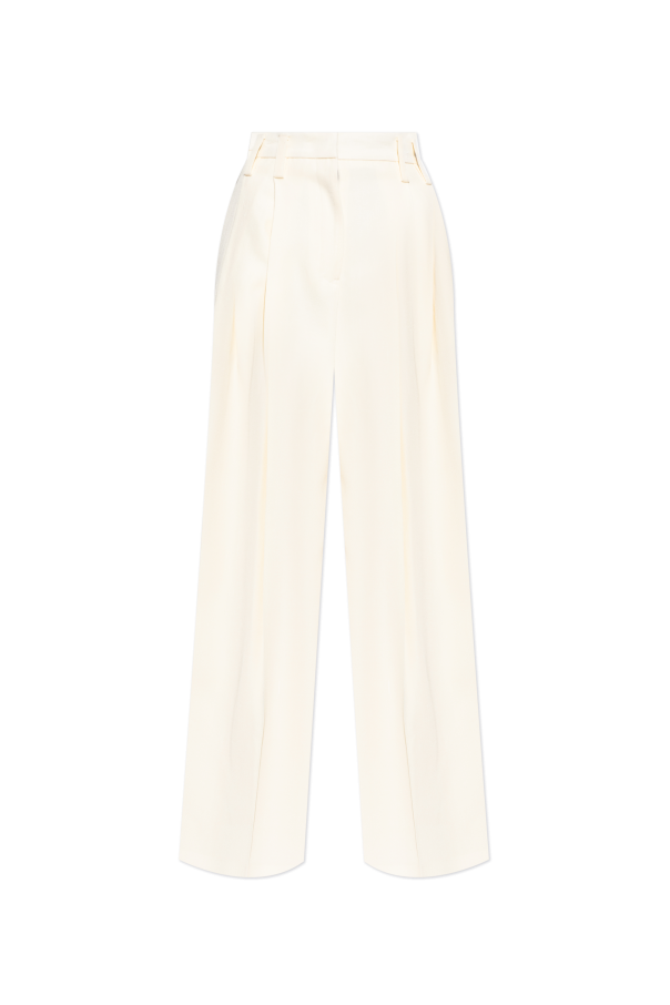 JIL SANDER Spodnie w kant z zaszewkami