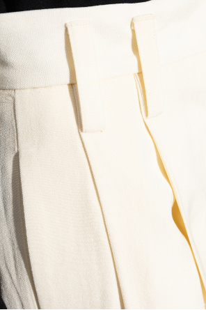 JIL SANDER Spodnie w kant z zaszewkami