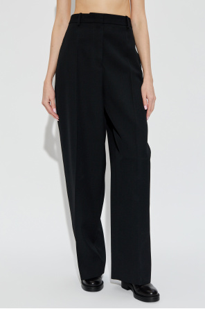 JIL SANDER Wollhose mit Bügelfalte