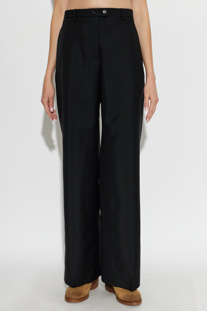 JIL SANDER Wool Pleated Trousers
