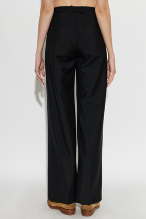 JIL SANDER Wool Pleated Trousers