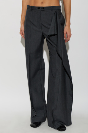 JIL SANDER Vlnené nohavice v puky