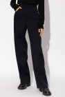 JIL SANDER NAVY BLUE Pleat-front trousers