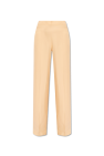 JIL SANDER beige Wide leg trousers