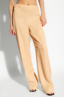 JIL SANDER beige Wide leg trousers