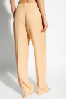 JIL SANDER beige Wide leg trousers