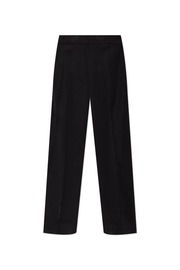 JIL SANDER Pants with silk finish