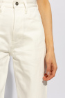 JIL SANDER WHITE High-waisted jeans