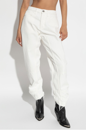 JIL SANDER Jeans with hooded finish