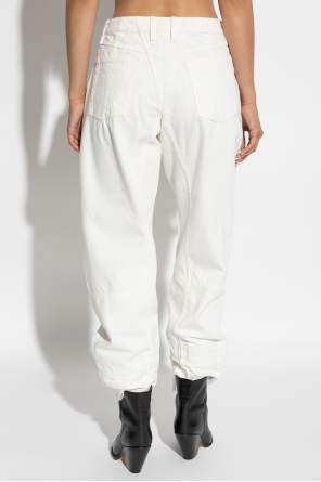 JIL SANDER Jeans with hooded finish