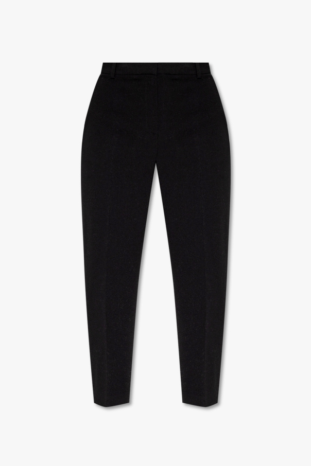 Theory Pleat-front ribbed trousers