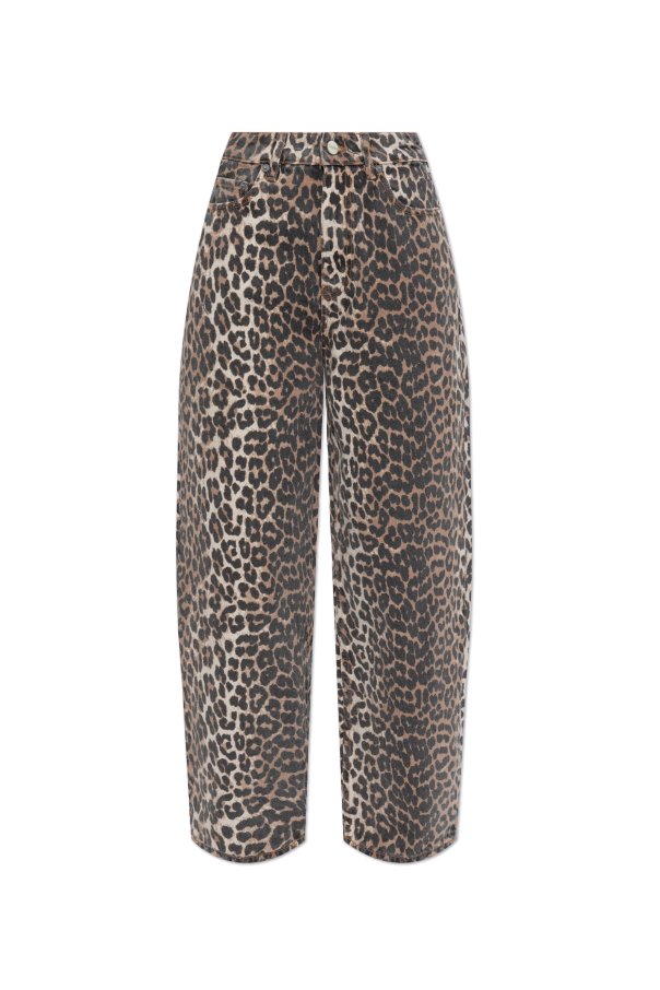 Ganni Animal Print Pants