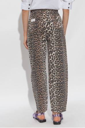 Ganni Animal Print Pants