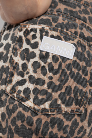 Ganni Animal Print Pants