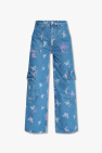Ganni BLUE Jeans with logo
