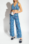 Ganni BLUE Jeans with logo