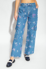 Ganni BLUE Jeans with logo