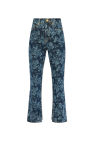 Ganni NAVY BLUE Jeans with logo