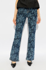 Ganni NAVY BLUE Jeans with logo