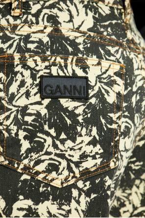 Ganni Jeansy z logo