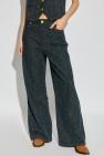 Ganni NAVY BLUE Jeans with pockets