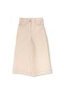 Moncler Enfant cream Trousers with wide legs