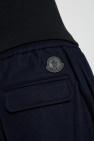 Moncler NAVY BLUE Creased trousers