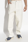 Moncler cream Pants with logo