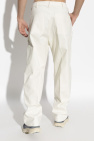 Moncler cream Pants with logo