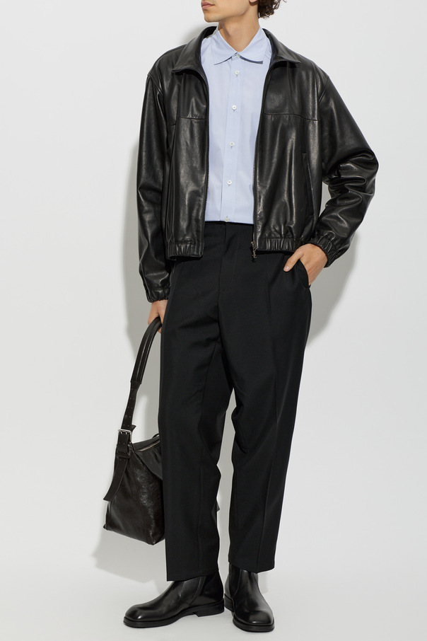 JIL SANDER Wool canvas trousers