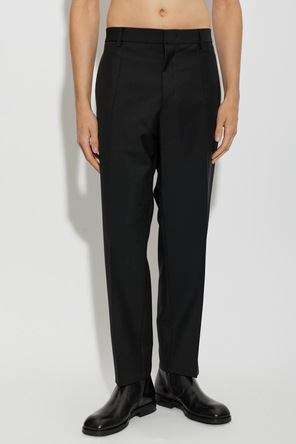 JIL SANDER Wool canvas trousers
