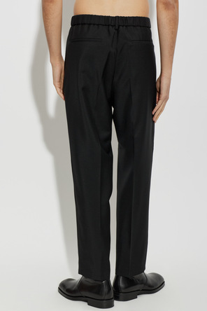 JIL SANDER Wool canvas trousers