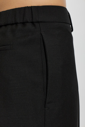 JIL SANDER Wool canvas trousers