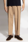 JIL SANDER beige Creased trousers