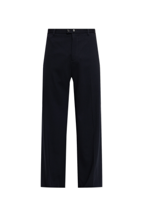 Wool Trousers with Crease