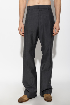 JIL SANDER Wool Pleated Trousers