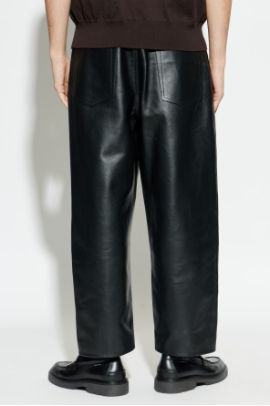 JIL SANDER Calças de couro