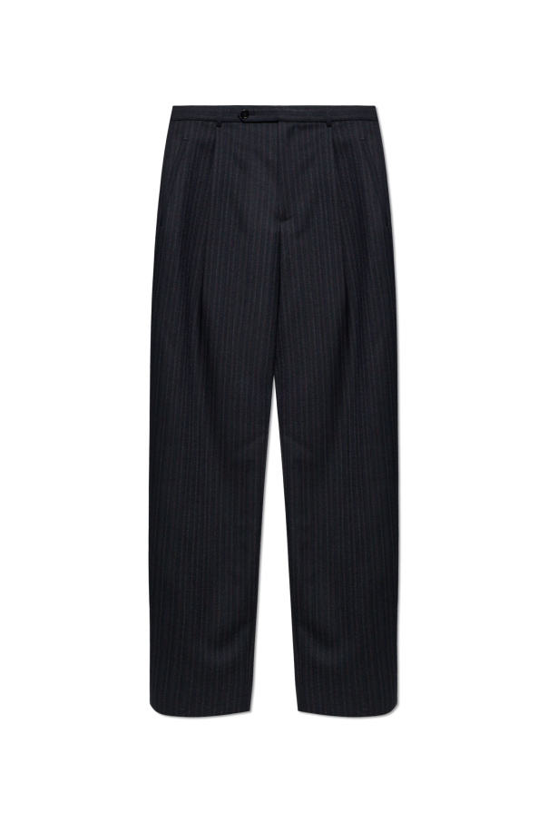Wool trousers with a pinstripe pattern od JIL SANDER