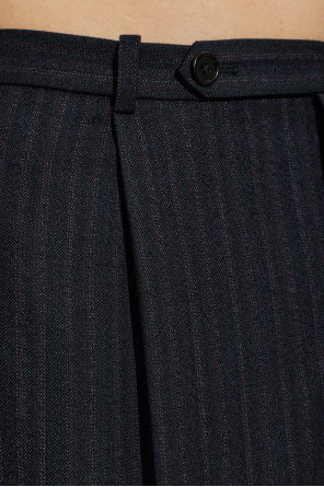 JIL SANDER Pantalones de lana con diseño de rayas