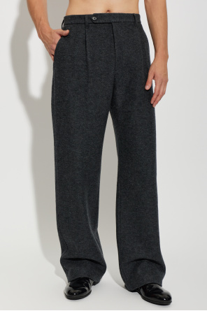 JIL SANDER Wollhose mit Abnähern