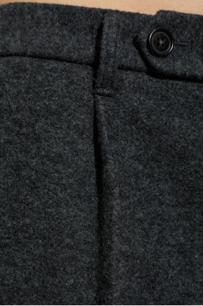 JIL SANDER Wollhose mit Abnähern