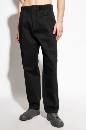 JIL SANDER Cotton trousers