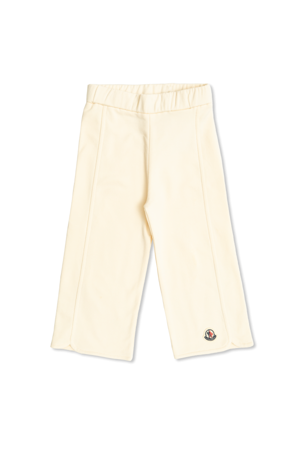 Moncler Enfant sportswear trousers with logo patch