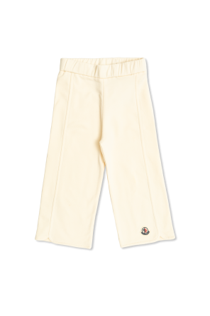 Trousers with logo patch