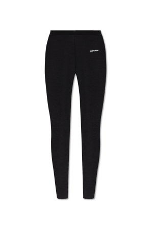 Leggings with wool finish