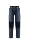 JIL SANDER+ NAVY BLUE Jeans with stitching