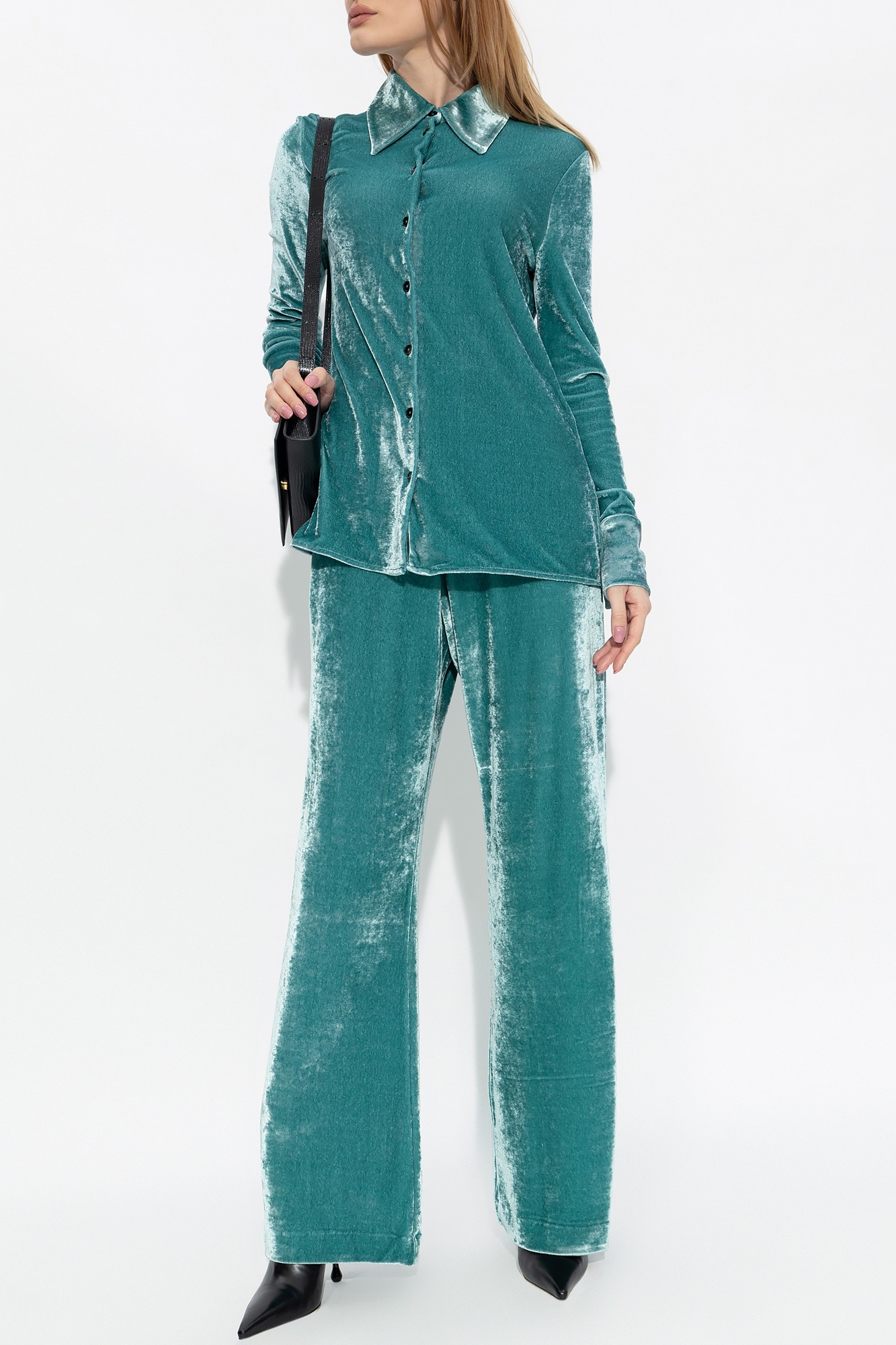 JIL SANDER Velour trousers