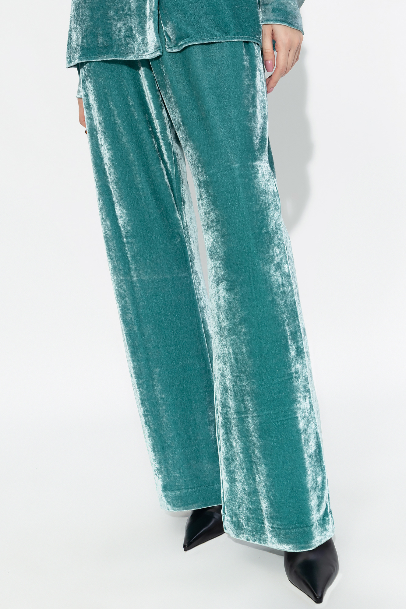 JIL SANDER Velour trousers