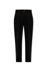 JIL SANDER BLACK Pleat-front trousers
